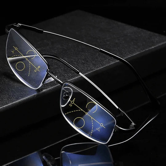 Smart Progressive Multifocal Reading Glasses Blue Light Filter - Image 1